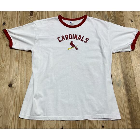 Genuine Merchandise St. Louis Cardinals Red and White T- Shirt Size XL 2009 - Picture 6 of 8